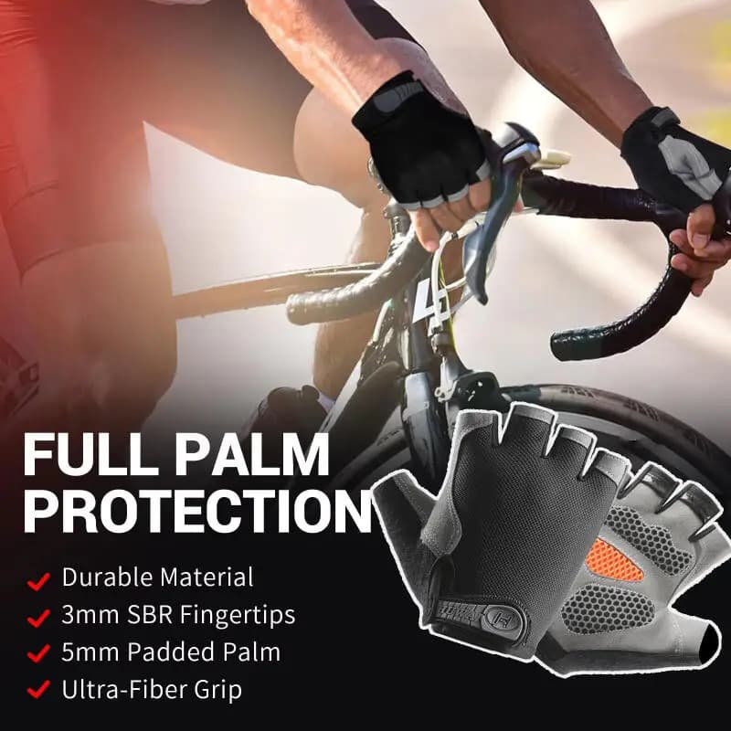 Breathable Cycling Gloves Anti-slip Half-Date with Gel for Men and Women, MTB, Cycling, Summer, Gym, Yoga, Sports Training