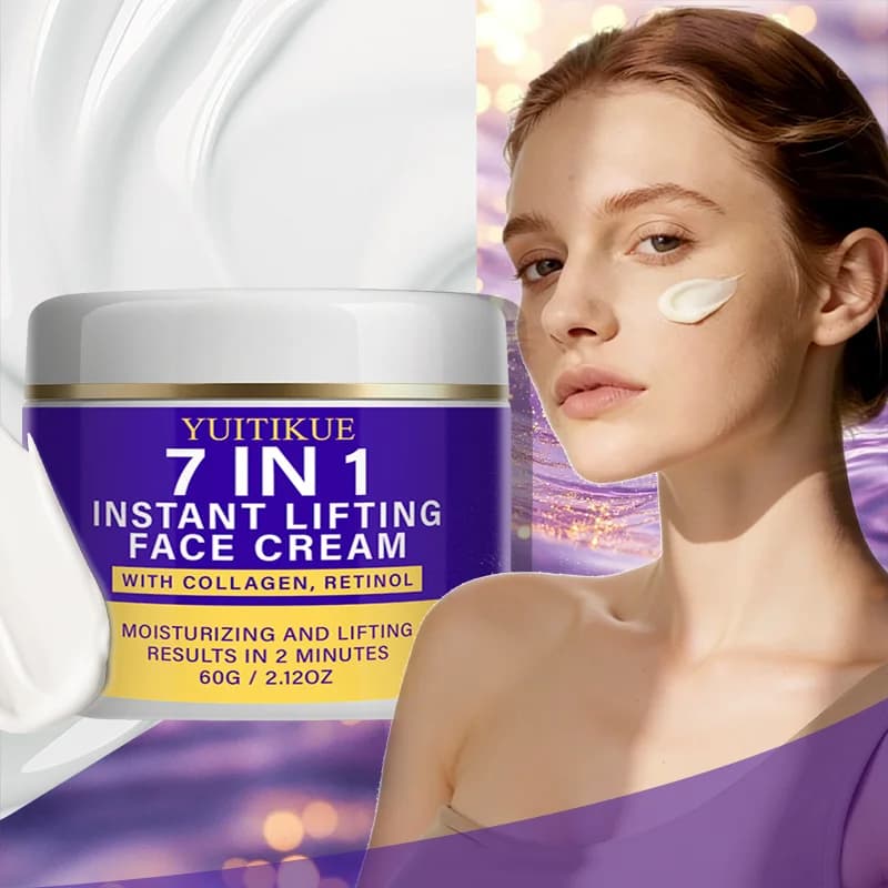 Crema lifting istantanea 7 in 1 con formula al collagene e retinolo per rassodare e idratare la pelle