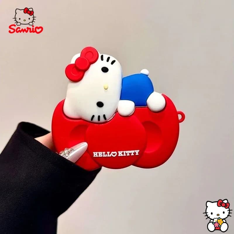 Hello Kitty Bowknot Kawaii for Apple Airpods Pro 3 2025 Pro 2 3 4 1 with pendant, cover for Airpod Pro3 Funda earphones