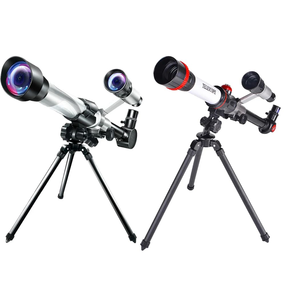Telescopio astronomico con 3 oculari Esperimento scientifico a doppio uso Telescopio monoculare per osservare le stelle Attrezzatura didattica