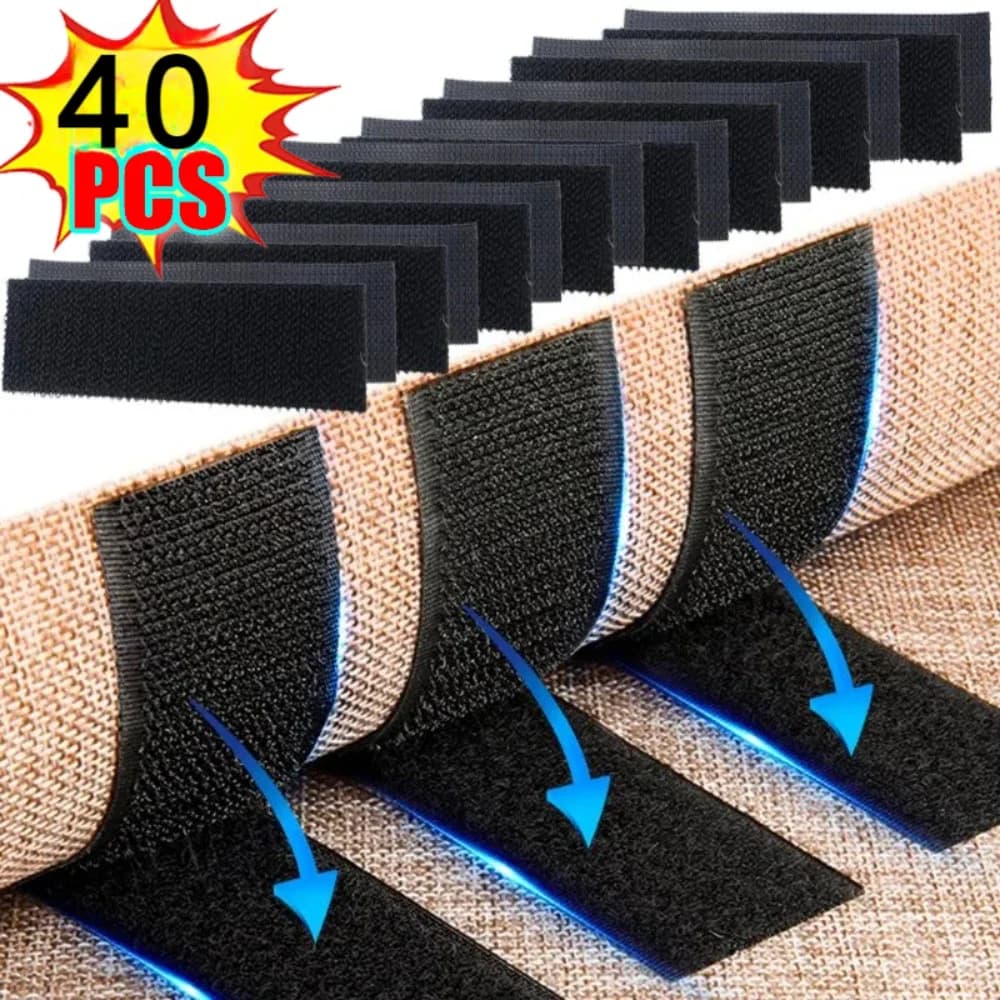 Nastro Antiscivolo in Velcro, Adesivi per Fissaggio Tappeti Fai-da-Te, Accessori per Auto, Adesivi Biadesivi per Tappetini Auto e Abbigliamento
