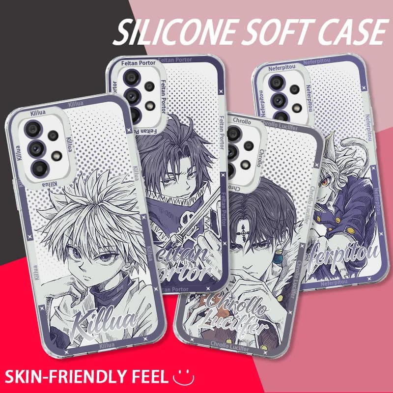 HUNTER×HUNTER Killua Hisoka Custodia per Samsung Galaxy A26 A56 A36 A16 A06 A55 A35 A25 A15 A05 A05S A54 A34 A24 A14 A13 A23 A33 A53