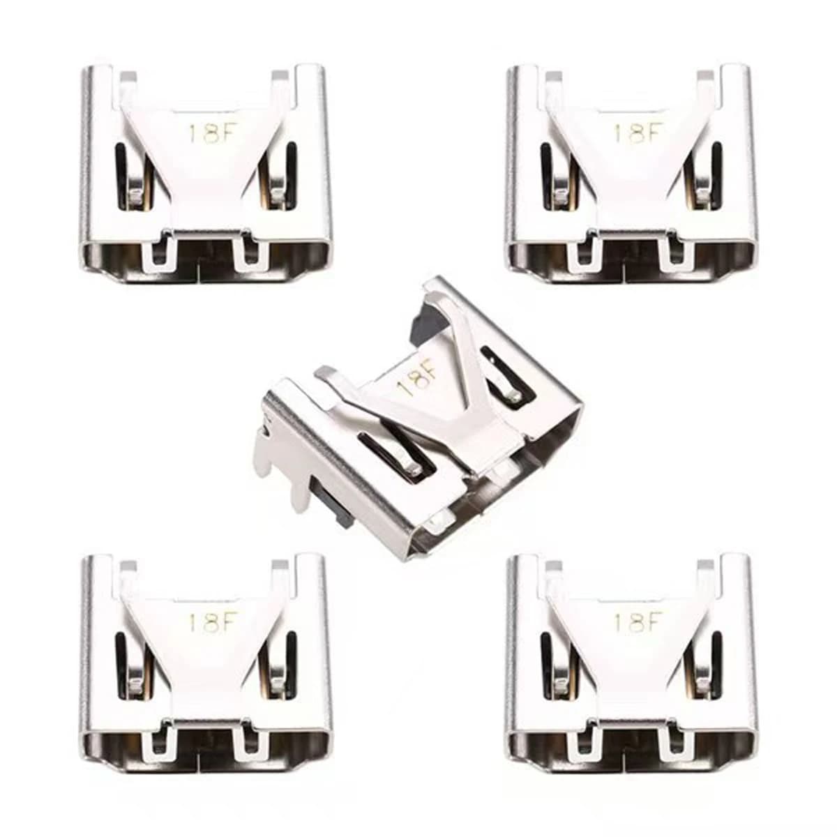 5 Pezzi Porta HDMI di Ricambio per Console PS5 e PS4 Pro Slim, Accessorio per Riparazione Interfaccia