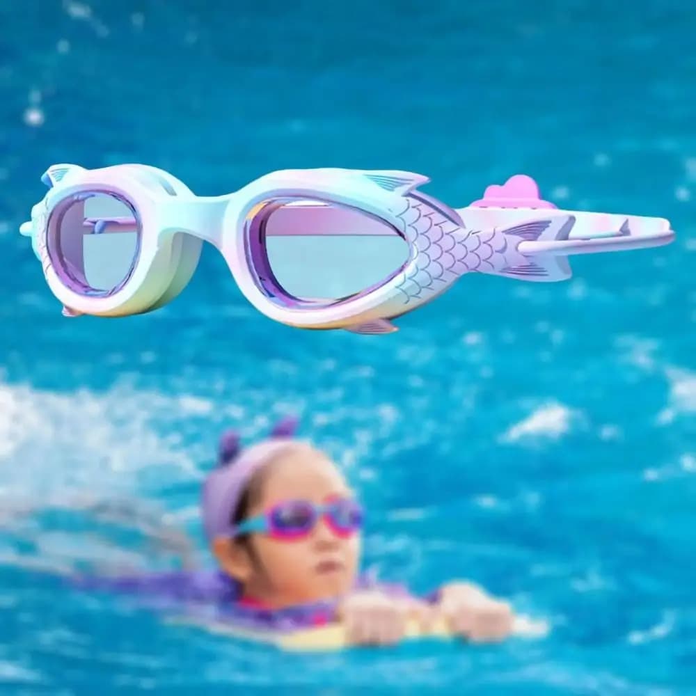 Waterproof Swimming Occhialini Training Occhialini with High Definition Small Frame Set of Silicone Kids Swimming Goggles for Water Sports
