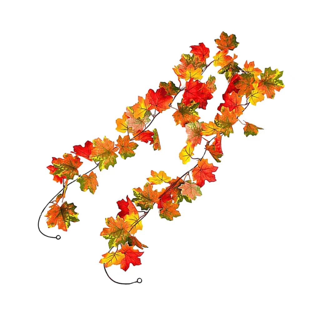 Artificial Plants Indoor Hanging Leaf Vine Maple Halloween Decor Outdoor Autumn Tree Decorations Leaves Fall Autumnal Trailing