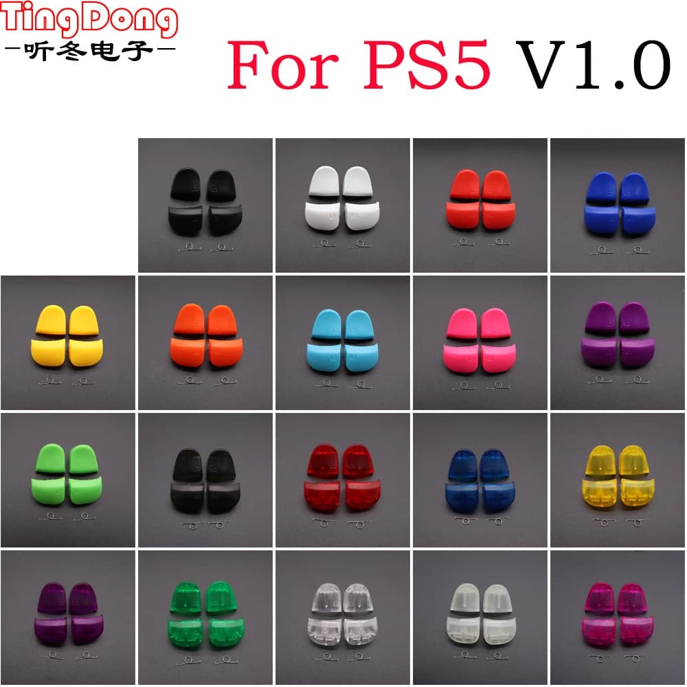 1set per Controller PS5 V1.0 BDM-010 L1 R1 L2 R2 Set di pulsanti e molle per Trigger sostituisci gli accessori