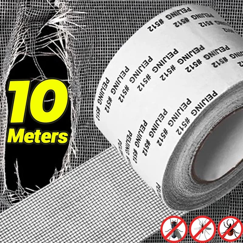 2/10M Nastro di Riparazione Dello Schermo Della Finestra Auto Adesivo Zanzariera Patch di Riparazione Anti-Insetti Mosca Maglia Fori Rotti Nastro di Riparazione adesivi