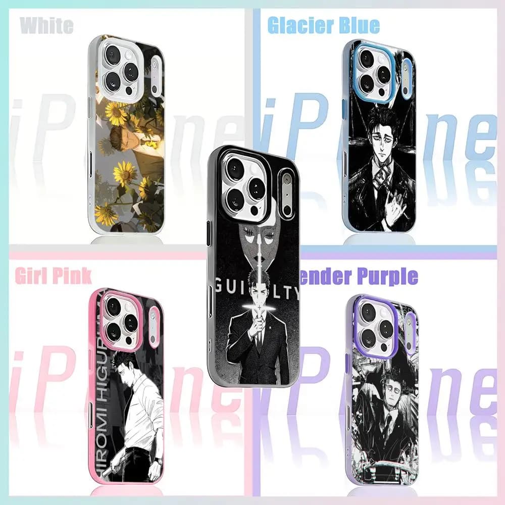 J-Jujutsu Kaisen Hiromi Higuruma Phone Case for iPhone 17 air 16 e 15 14 13 12 11 Pro Max Plus White 2-in-1 Jelly case
