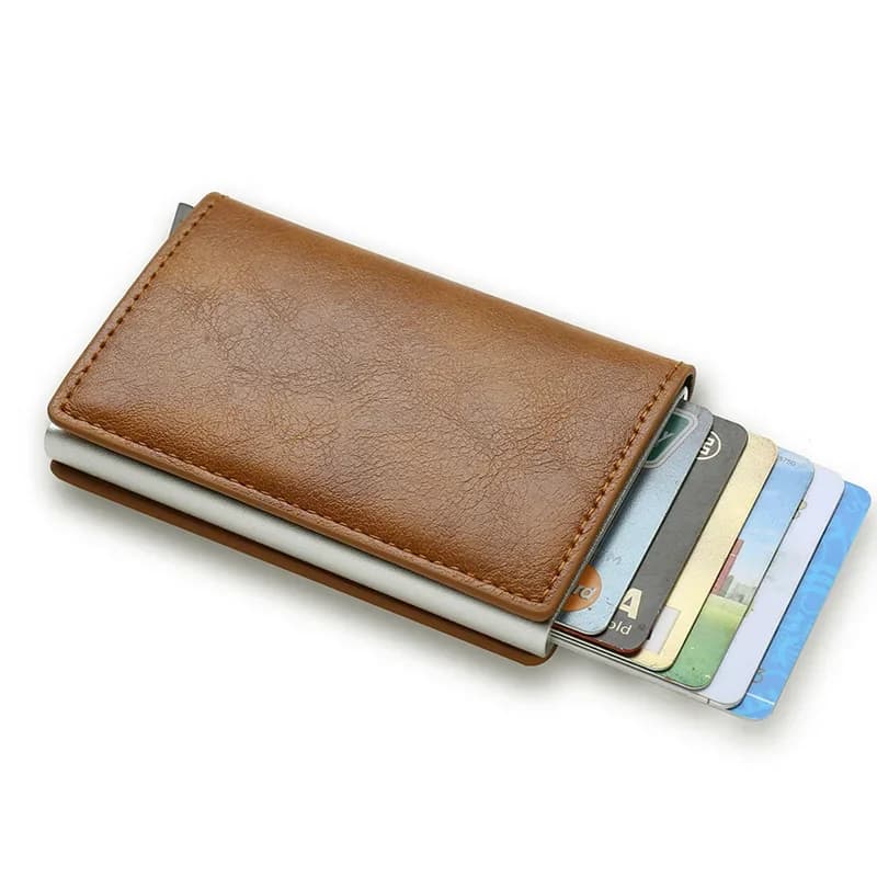 Anti Ladro Rfid Credit Card Holder Minimalist Smart Wallet Man Woman Credit Card Holder Slim55 Money Case Credit Card Bag Cash