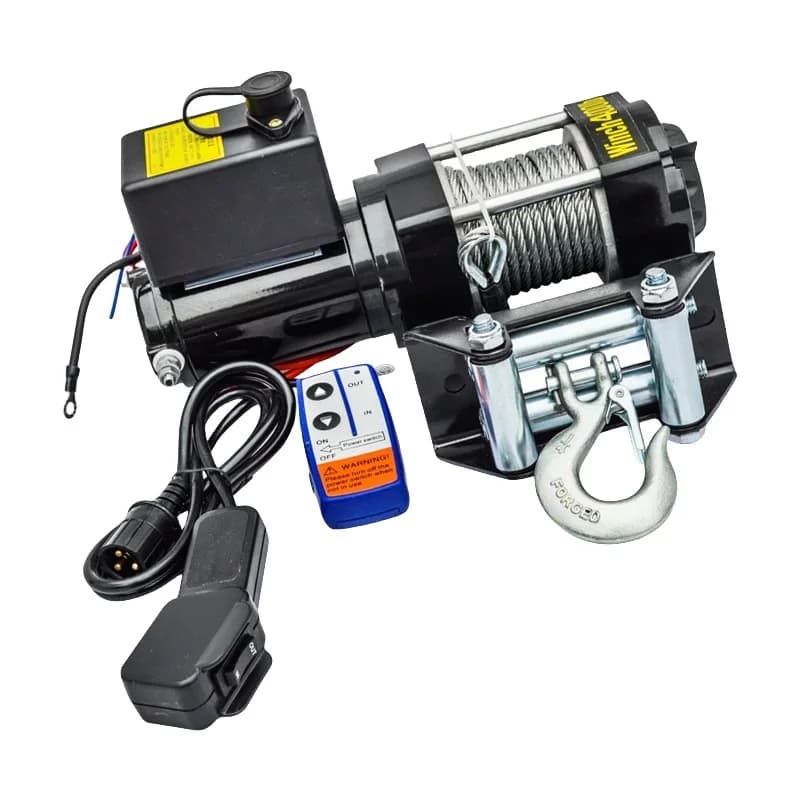 Uso in magazzino Verricello elettrico Barca Auto Camion ATV/UTV 500 Lb Tirare Auto 4x4 Ancoraggio 12V 24V 48V Piccolo verricello elettrico