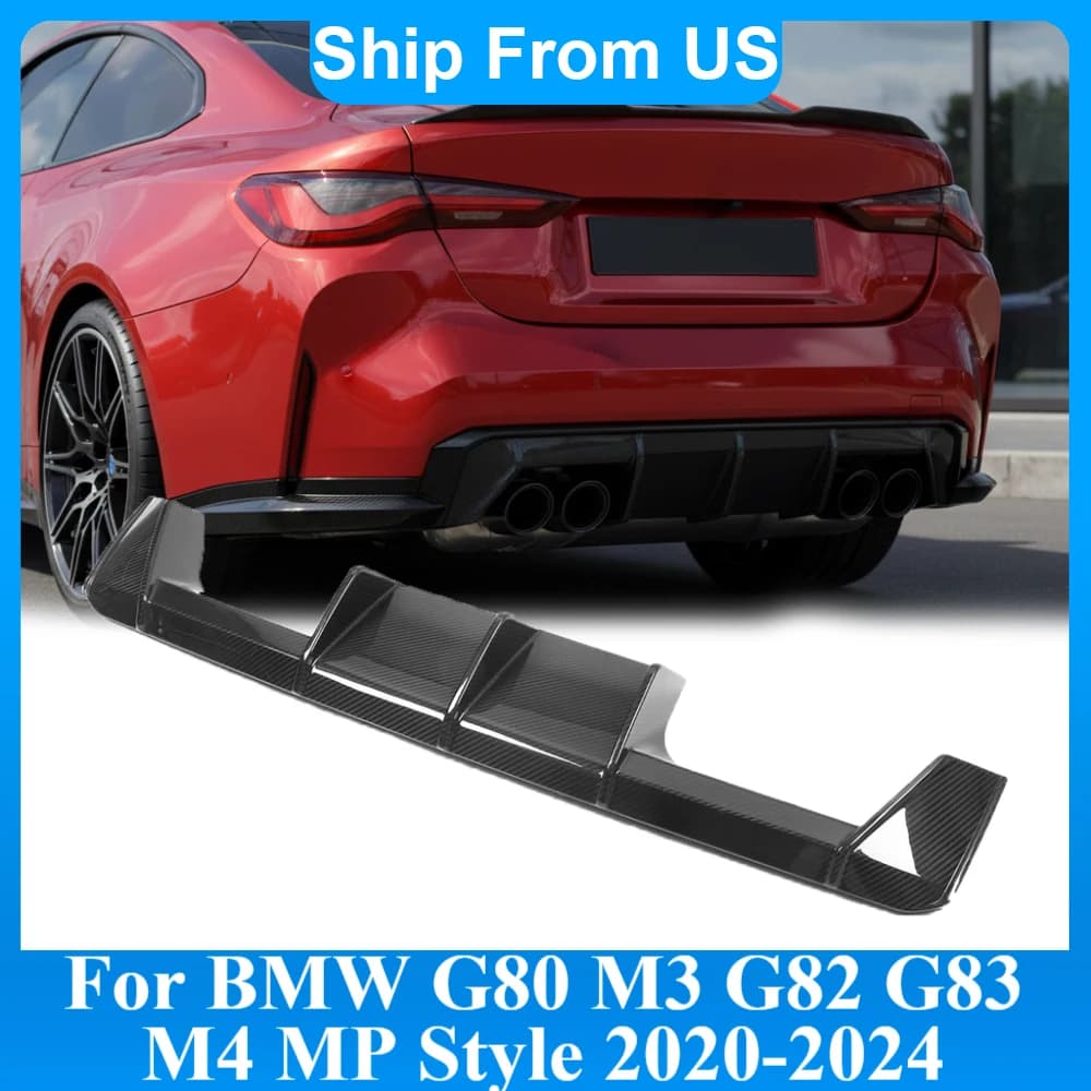 Rear diffuser for BMW G80 M3 G82 M4 MP Style 2020-2024 Rear bumper Spoiler Lip Diffuser Guard Auto Bodykit Tuning