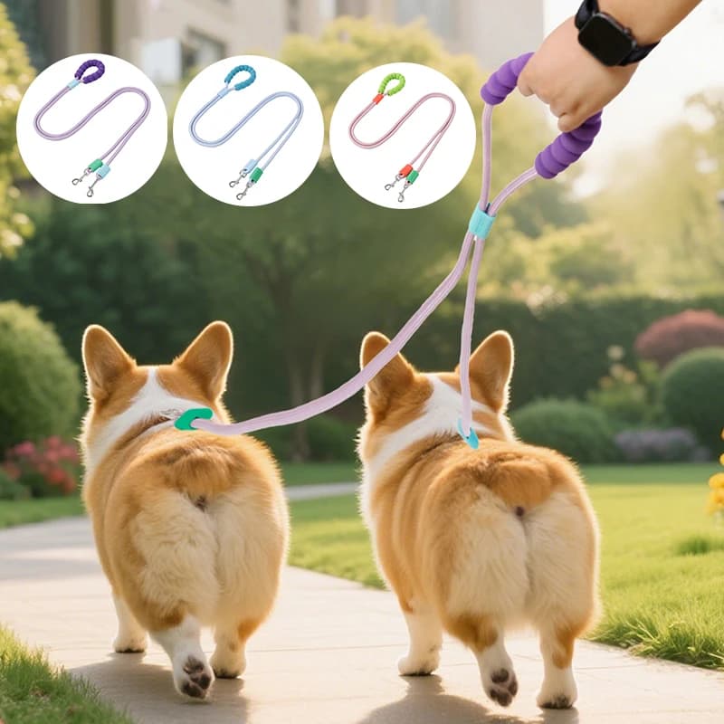 Comodo manico in schiuma Guinzaglio per cani per dopamina Versatile passeggiate all'aperto Collare per imbracatura per cani doppio anti-fuga Para Perro