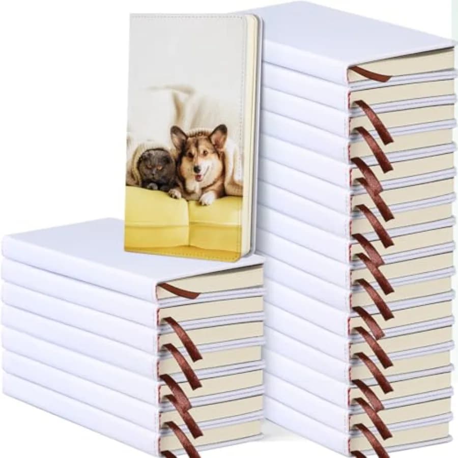 Sublimation Journal Blank Notebooks Faux Leather Journal Notebooks Small Notebook Notepad A6 Cute Hardcover Blank Notebook for