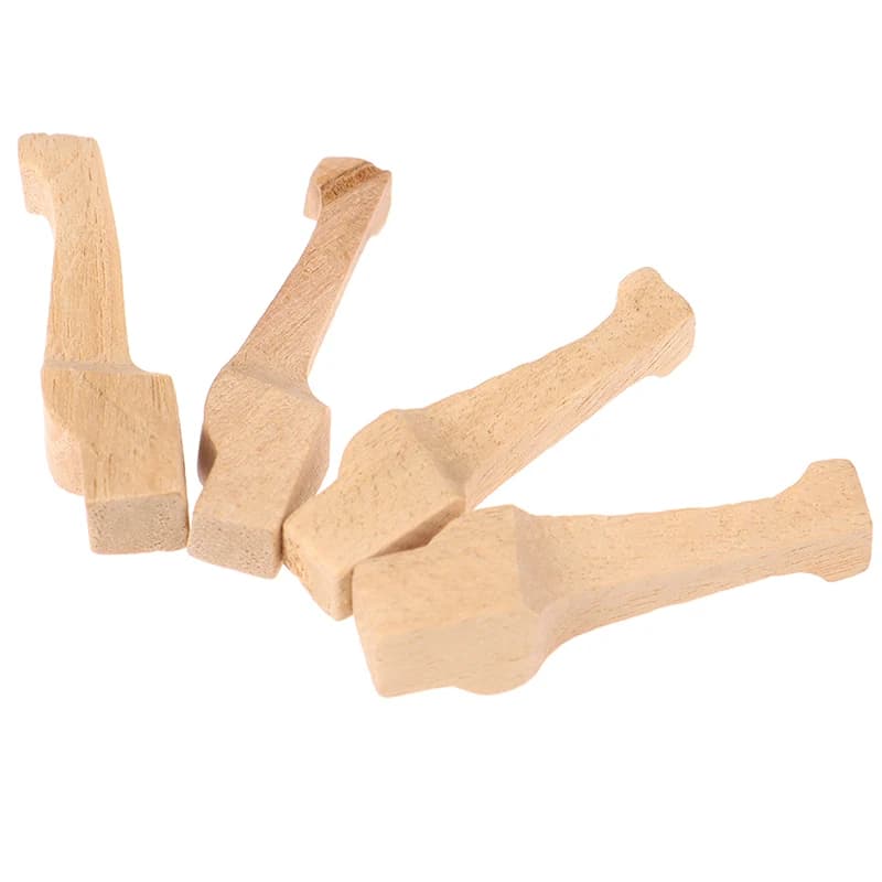 Set di 4 Pezzi Accessori per Creazione di Mobili in Miniatura, Giocattoli in Scala 1/12, Kit Tavolino da Tè, Mobile, Divano con Gambe per Hobbisti
