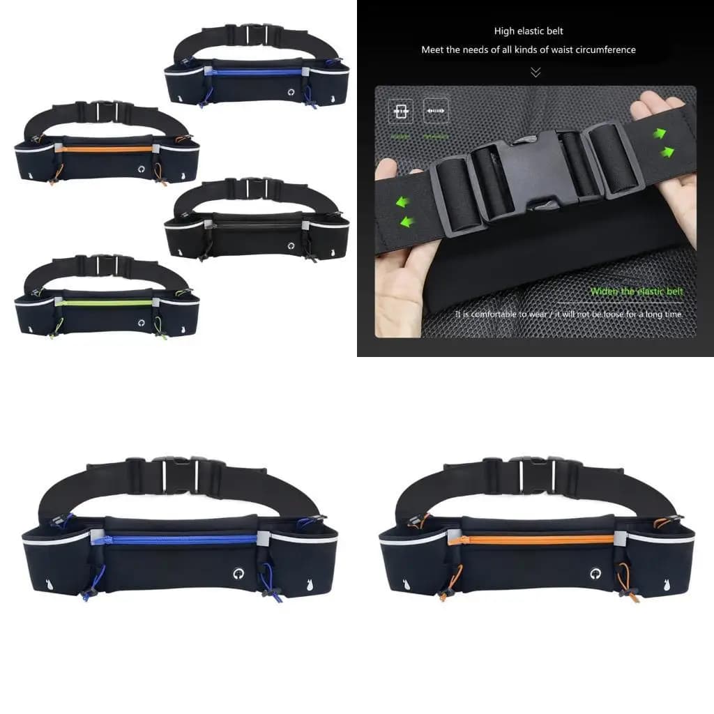 Y1uc waterproof racing bag for reflective belt for women straps money