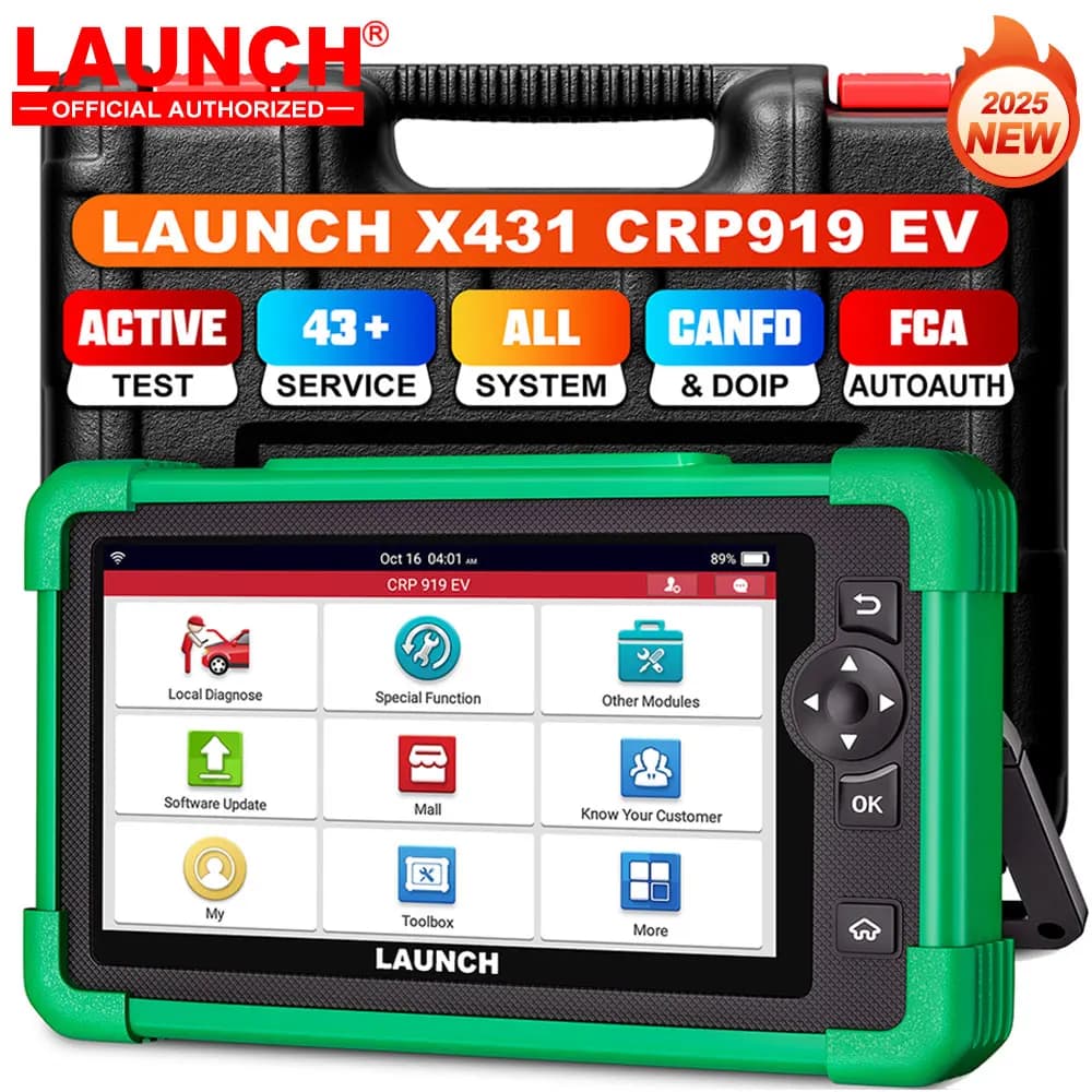 [New Energy Cars] LAUNCH CRP919 Scanner diagnostico EV 43+ funzioni di servizio per veicoli elettrici New Energy CAN FD DOip Coding