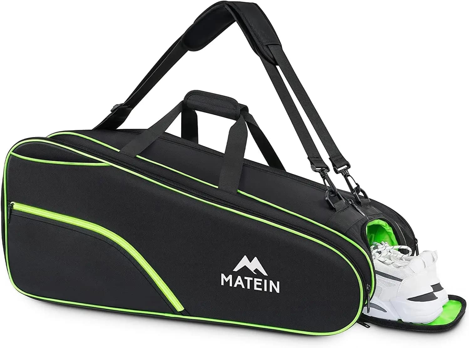 Large Tennis Bag for 6 Shoe Racks, Thermal Pocket and Removable Shoulder - Sport Equipment Backpack
