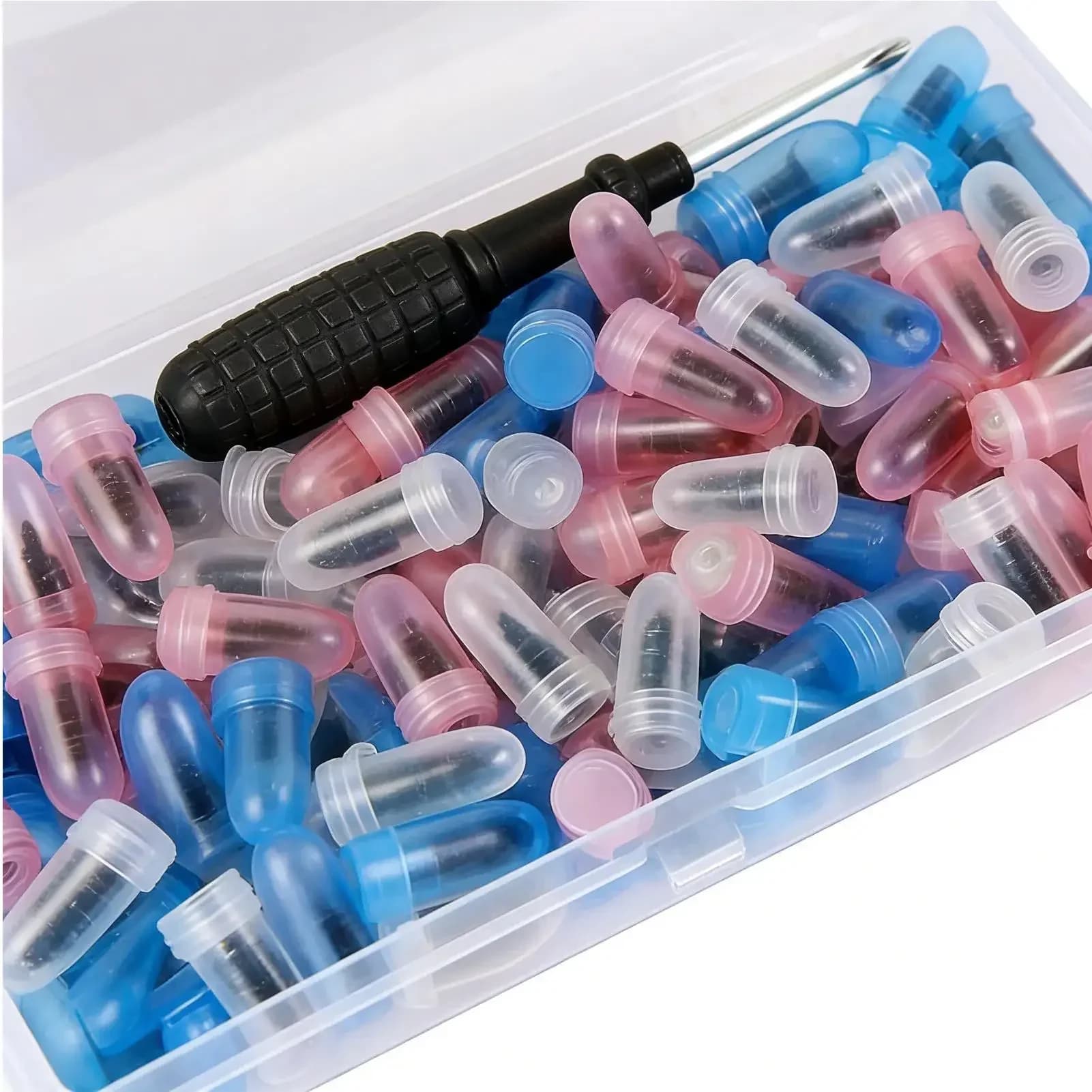 Kit Universale di Riparazione Pneumatici Auto con Chiodi in Gomma e Viti per Riparazione Tubeless D9M6