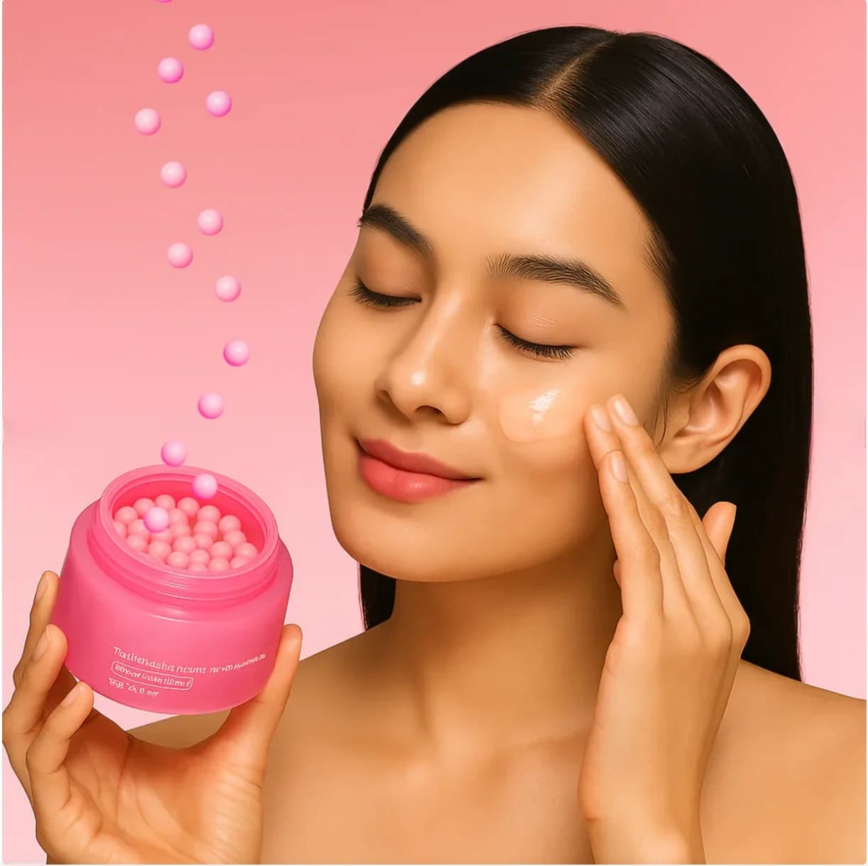 Cream in Korean Capsules at Collagen Rosa PDRN with Niacinamide, Light Hydrating for Non Uniform Skin Tone