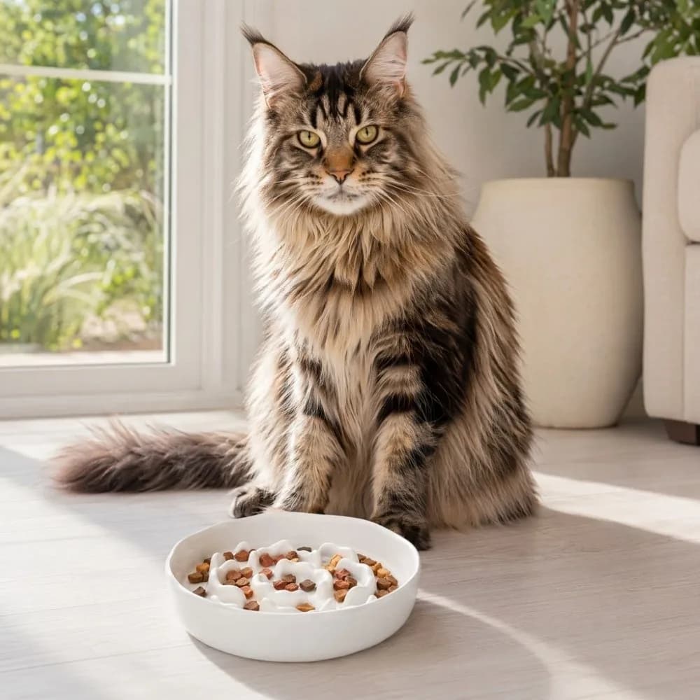 Ceramic Cat Slow Feeder Bowl Anti Tipping Neck Protection Dog Food Water Container Creative Non-slip Pet Drinking Eating Feeder