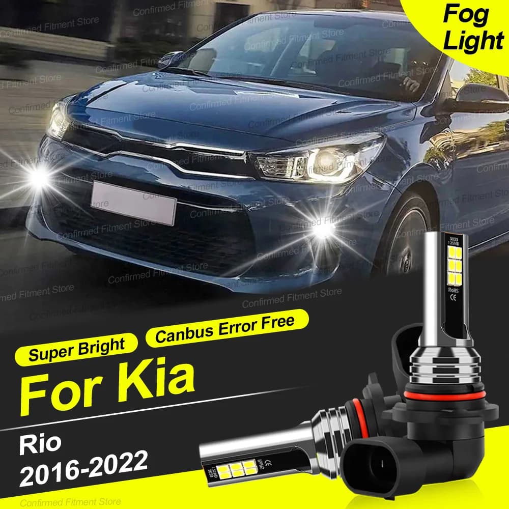 Aggiornamento Chip 9006 HB4 20000LM 6000K Super Bright LED Lampadina Canbus Senza Errori Auto LED Fendinebbia Anteriore Per Kia Rio 2016-2022