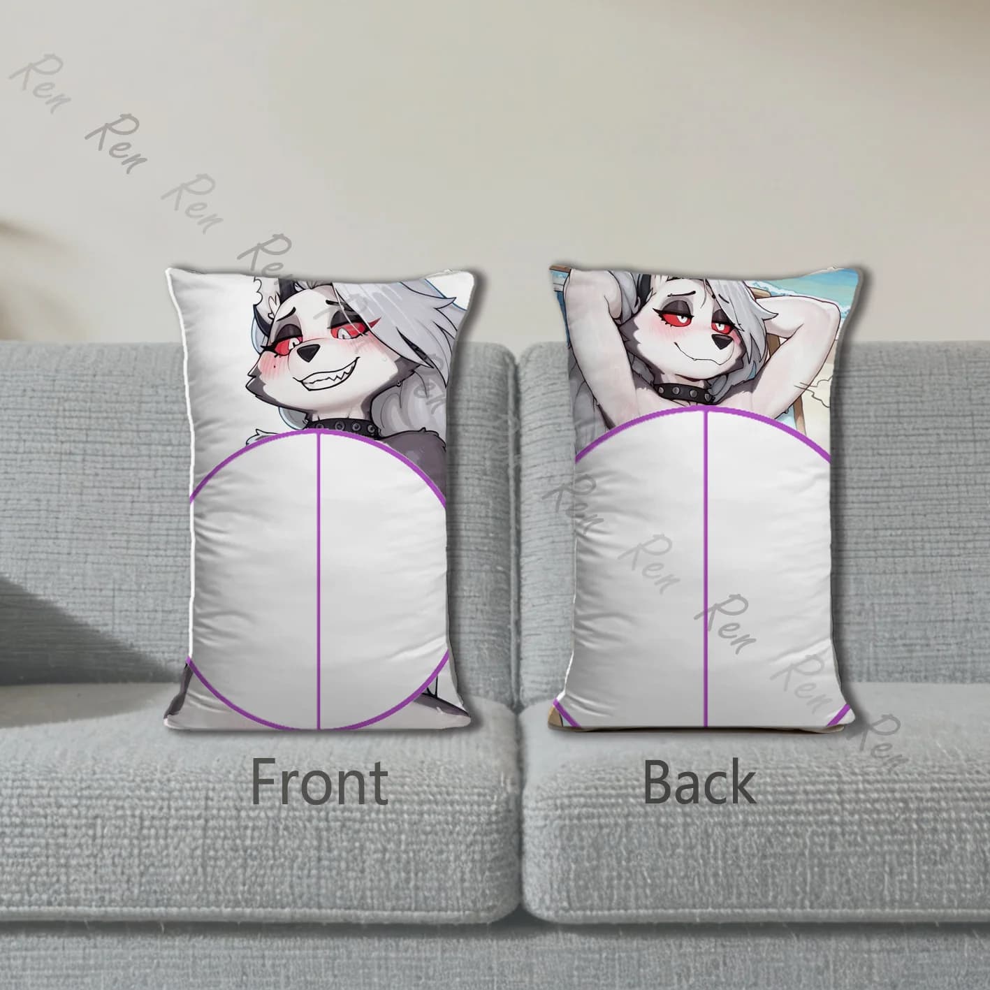 Dakimakura Anime Loona Federa per cuscino da divano con stampa fronte-retro 40X60 cm