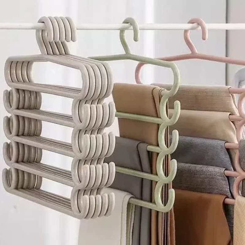 Wardrobe Multi Layer Trouser Storage Hanger With Clip Household Multifunctional Rack For Pants Clothes Daily Closet Organization