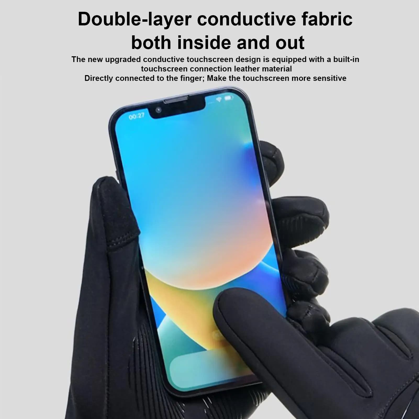 Snow Gloves Touchscreen Hot gloves for the cold season Snowboard weather resistant driving gloves Cycling Fishing Training Gym