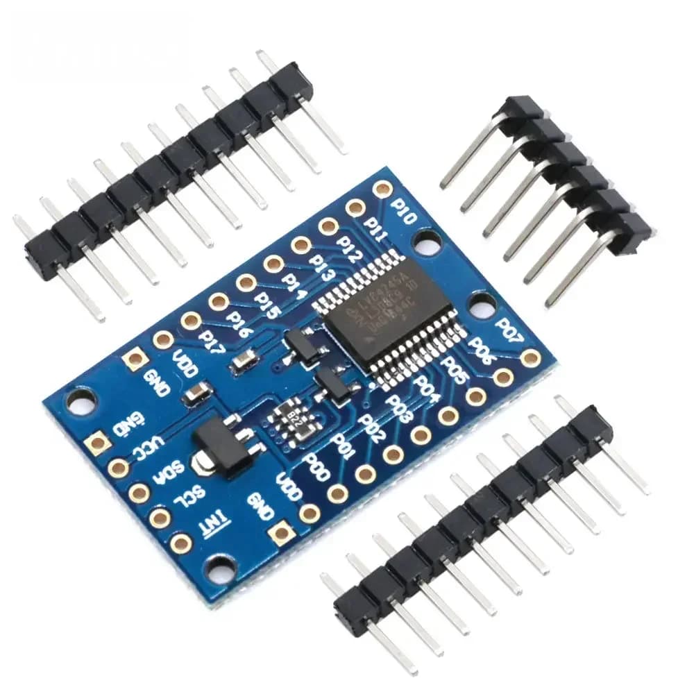 Modulo di Controllo Digitale a 16 Canali PCF8575 I2C IO Extender Compatibile con Arduino per Casa Intelligente e Robotica (2.5-5.5V)