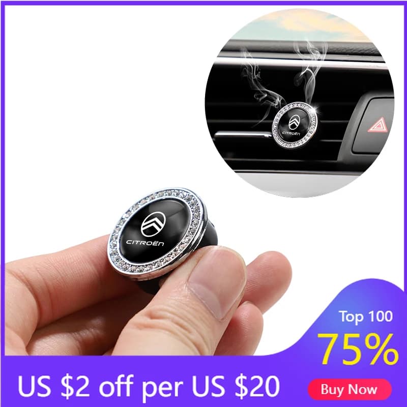 Deodorant for Auto 2026, Solid Perfume with Clip for Air Conditioning, for Citroen C1 2CV DS3 RD3 Xsara Grand Picasso