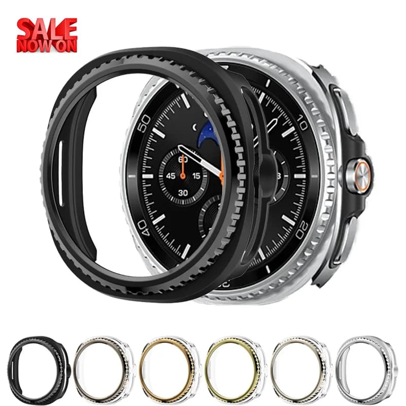 Bezel Ring+Cover for Samsung Galaxy Watch 8 classic 46mm Protector Hard PC Bumper Shell Galaxy Watch8 classic Case protective