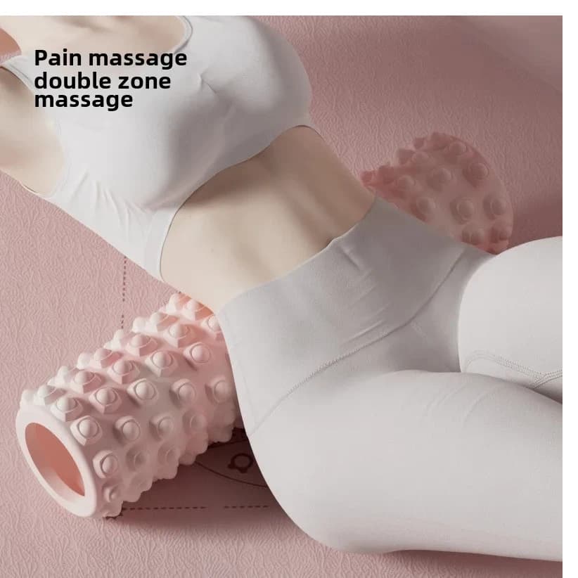 Deep Fabric Massage Foam Roller, Muscle Roller to Relieve Back Pain, EVA Roller for Massage Exercises, Yoga, Pilates