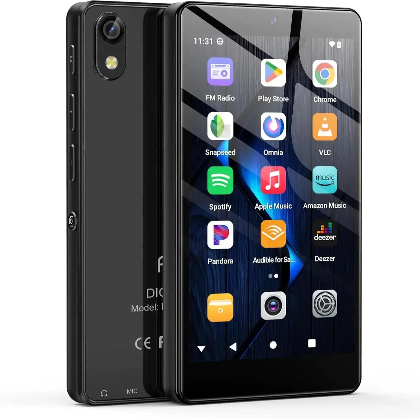 Lettore MP3 Android 13 16GB/80GB con Bluetooth 5.0 e WiFi, Spotify, fotocamera e altoparlanti