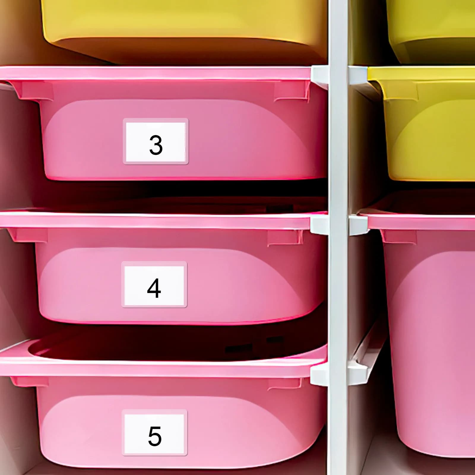 50 Pezzi Tasche Autoadesive per Schede, Portaetichette Trasparenti per Scatole di Trasporto, Ufficio, Casa, Magazzino, Organizzazione, in Plastica Trasparente