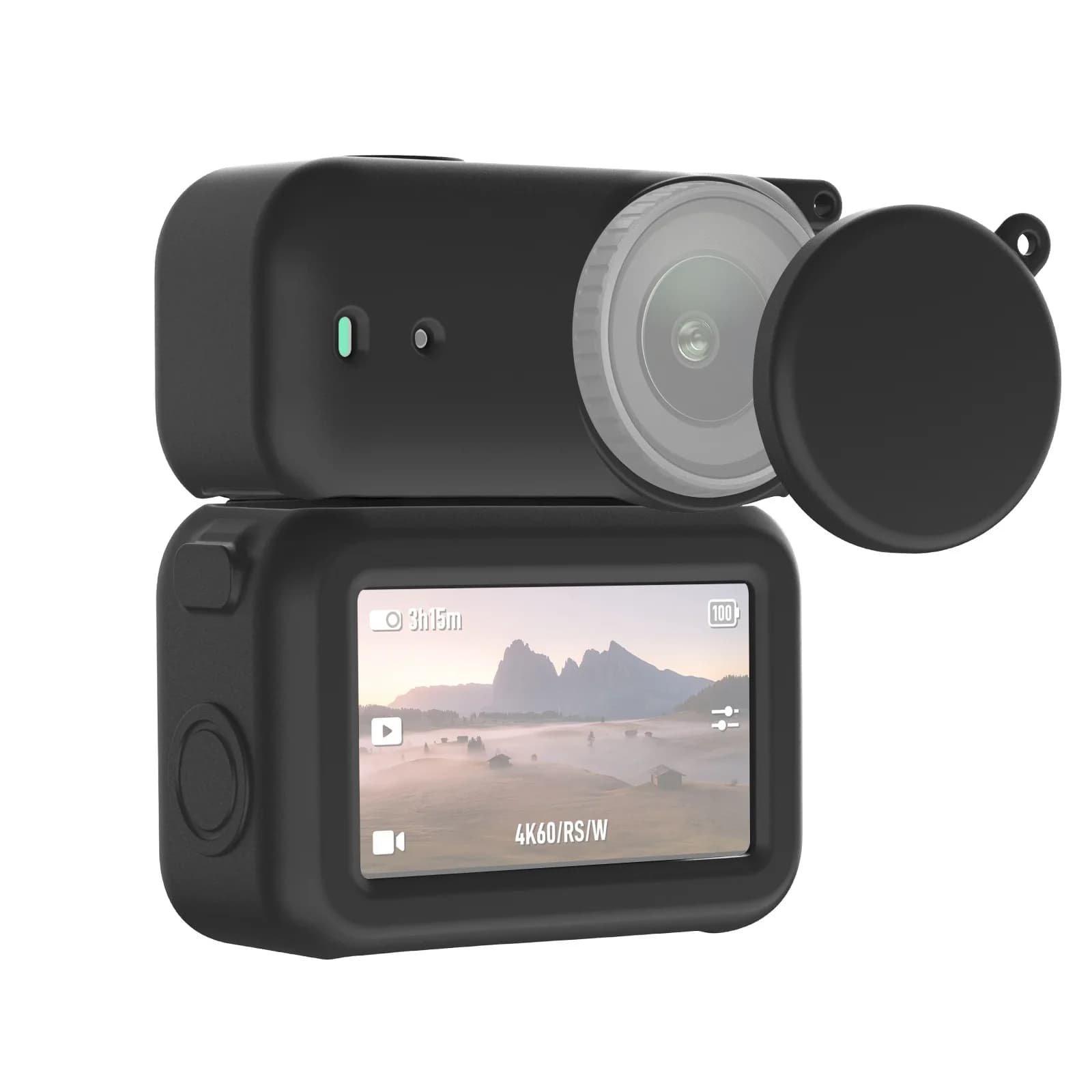 Soft silicone protective case for DJI Osmo Nano Action Camera Cover with lens cover Anti-scratch silicone cover