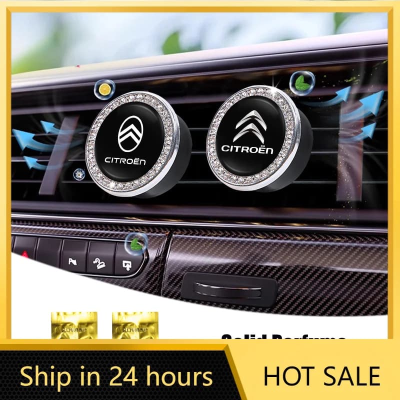 Car Sticker Car Air Freshener Solid Aroma Auto Interior Perfume Diffuser For Citroen E-C3 E-C4 X C5X C3 C4 Cactus Picasso C-Cros