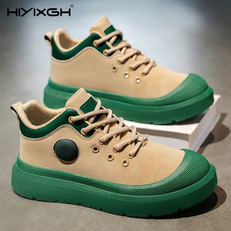 Scarpe da uomo Scarpe da ginnastica da skateboard Moda Pelle Escursionismo all'aperto Tennis Sport Mocassini con piattaforma da corsa casual Designer di lusso