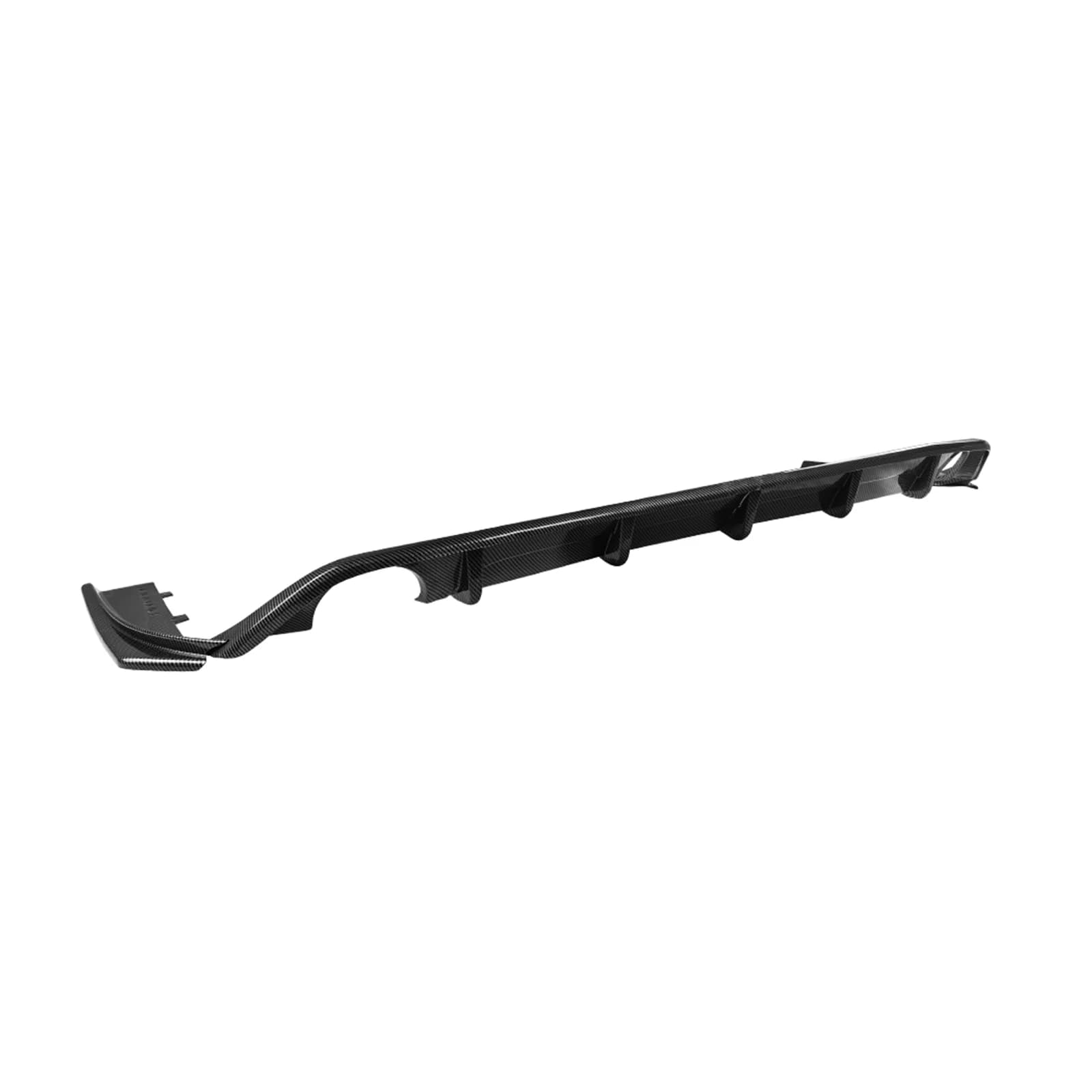 Diffusore Posteriore per BMW Serie 3 G20 G21 2019-2022, Versione Standard, Aspetto Fibra di Carbonio/Nero Lucido, Spoiler per Bagagliaio