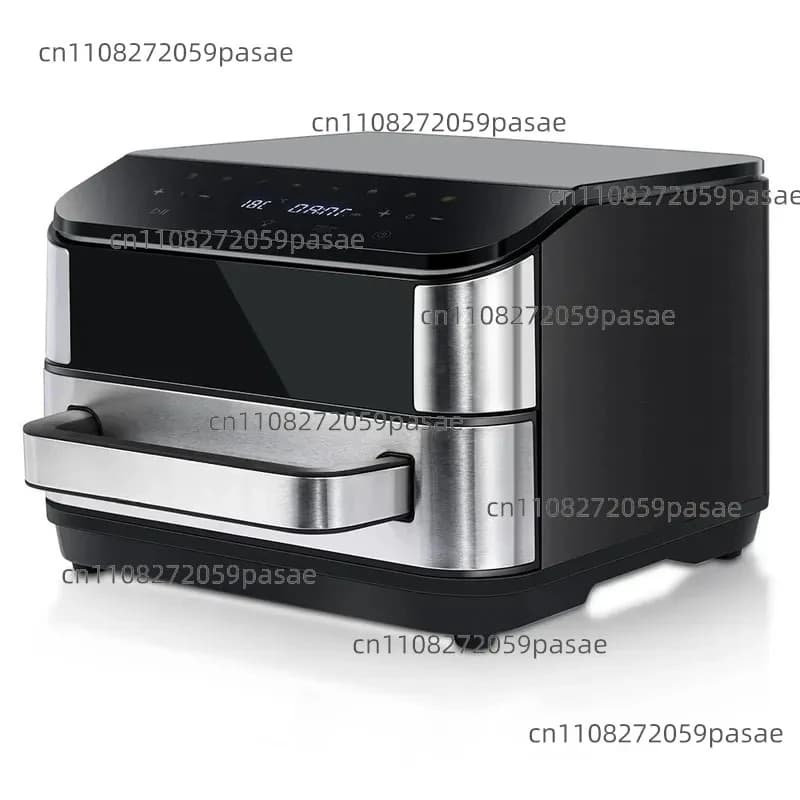 household 4L capacity electric pizza pan, visible up and down heating, smokeless electric baking pan, air fryer