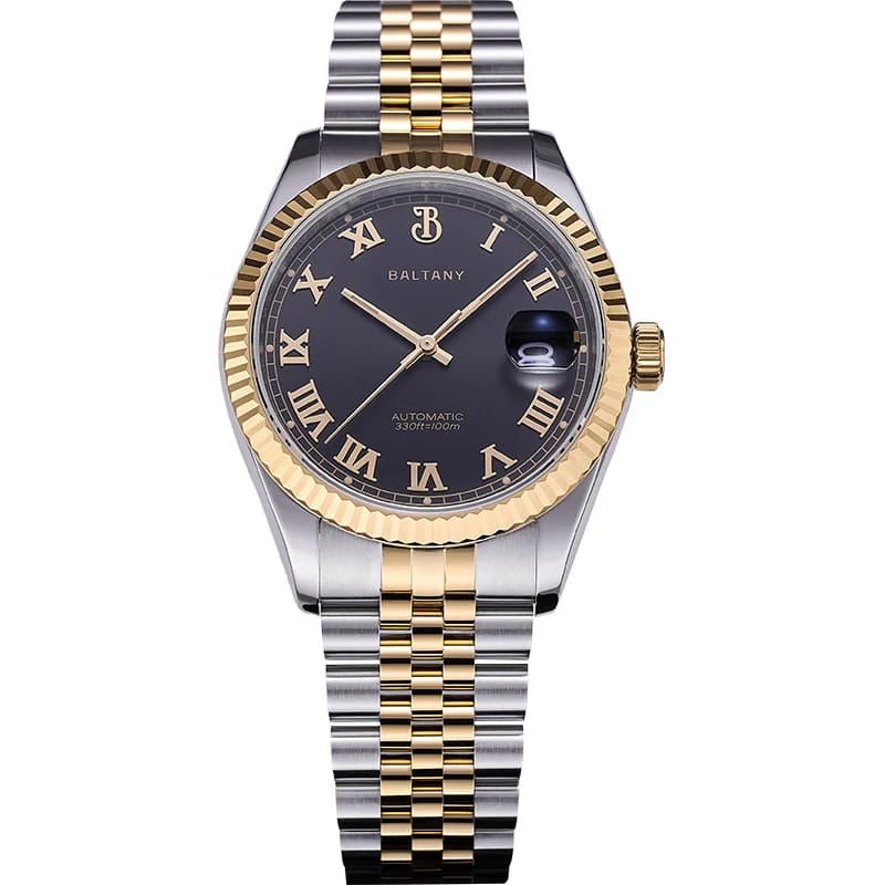 Baltany Men's Automatic Watch 39mm Luxury Mechanical Wrist Watch Zaffiro 10Bar Light Waterproof NH35