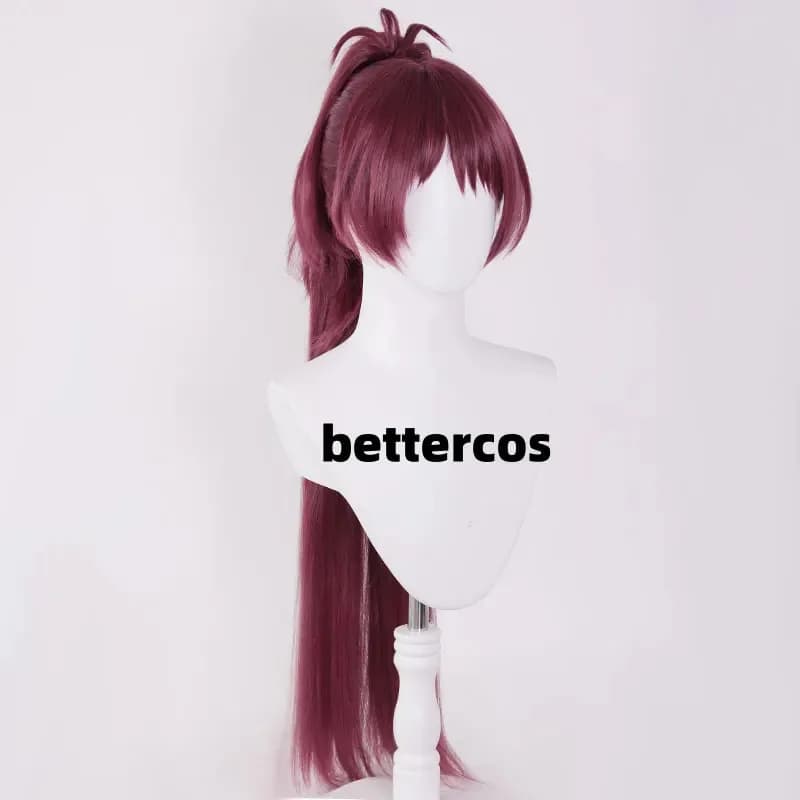 NewAnime Kyouko Parrucca Cosplay 80 CM Lunga Rosa Rossa Sakura Kyoko Parrucche Sintetiche Resistenti Al Calore Wigs2025