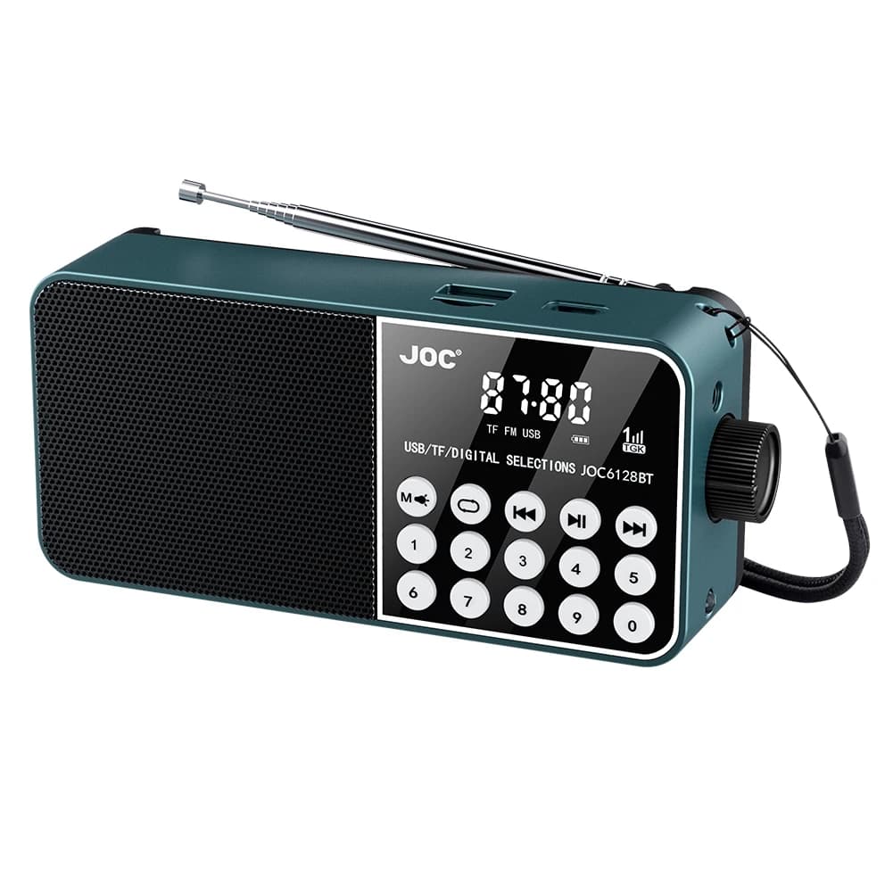 Mini radio portatile Lettore di trasmissione compatibile Bluetooth Radio Display digitale a LED Lettore MP3 stereo per uragano di emergenza