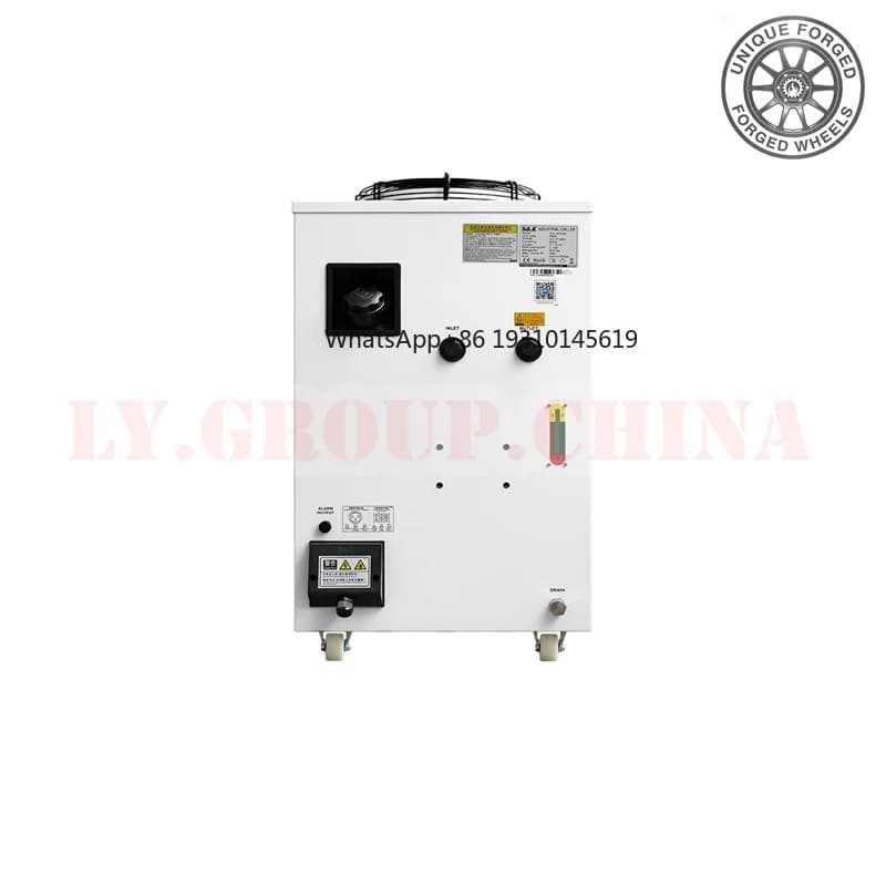 Refrigeratore industriale S&A CW-6000 serie S&A raffreddato ad aria per macchine per incisione laser CO2, termolisi, 300W, vetro