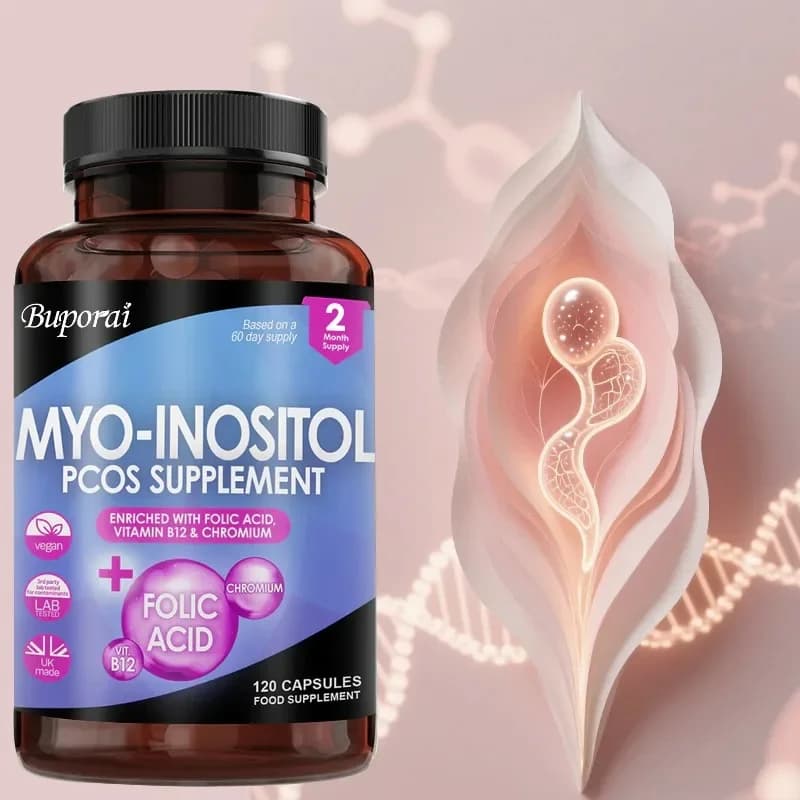 Integratore PCOS mio-nositolo: regola i cicli mestruali e migliora l'umore, promuove l'equilibrio ormonale e la salute ovaria