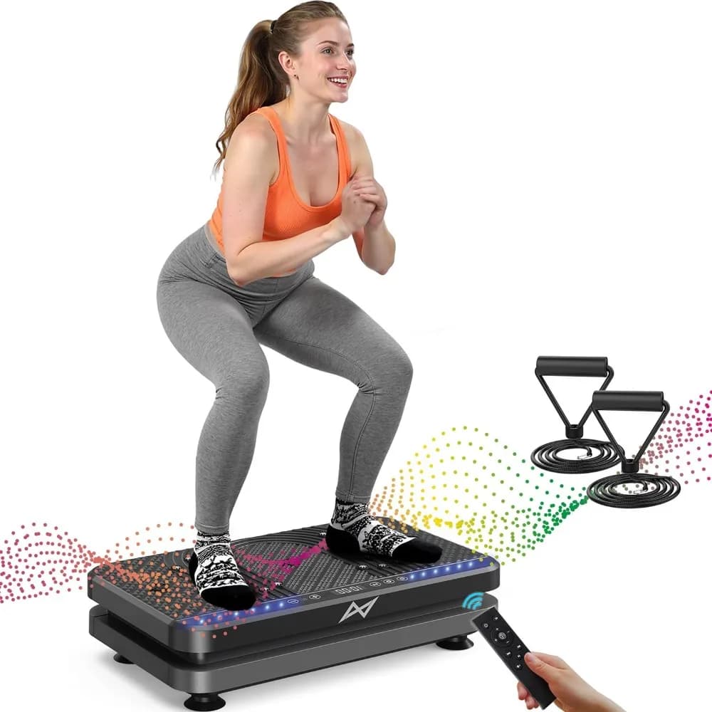 Exercise machine with vibrating plate Fitness platform for full body workout for weight loss
