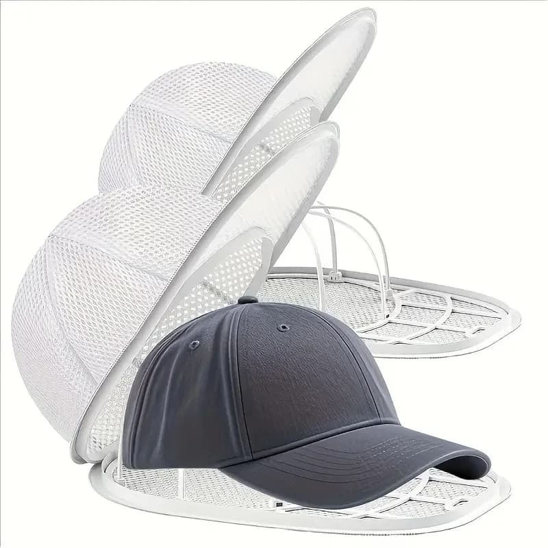 Gabbia per la pulizia dei cappelli per lavatrice, protezione per cappelli con sacchetto a rete, sacchetti e supporti per cappelli disponibili separatamente
