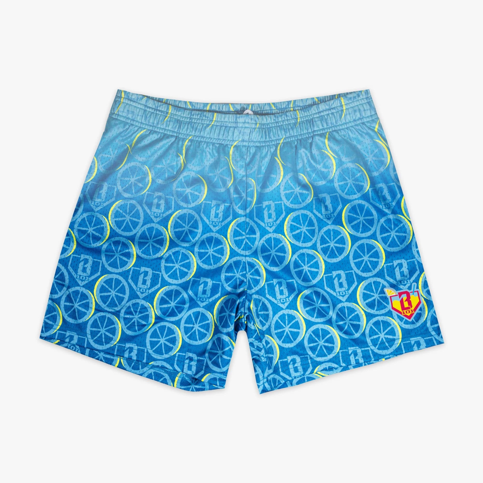 Summer Baseball Life 101 Lemonade Splash Youth Shorts Quick drying Mesh Breathable Outdoor Sports Leisure Beach Shorts