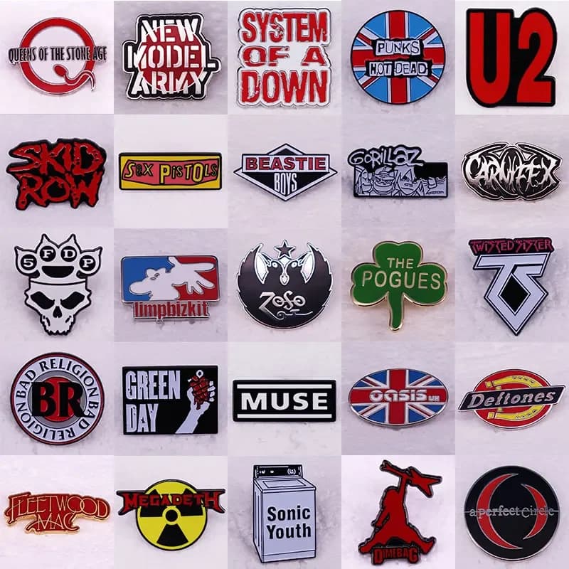 Spilla per album pop rock Amanti della musica Distintivo per gruppi Abbigliamento Cappelli Zaini Accessori per gioielli Regali per fan