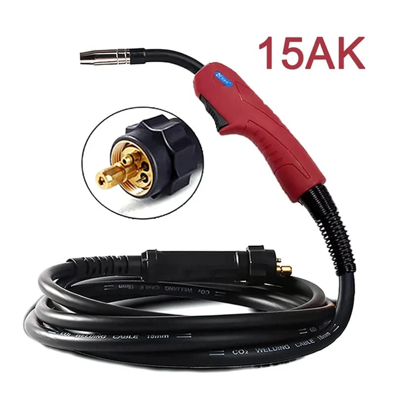 5M Binzel 15AK CO2 MIG MAG Welding Gun, Equipped with Heat Resistant,-Cooled Welding Torch Standard Industrial MIG