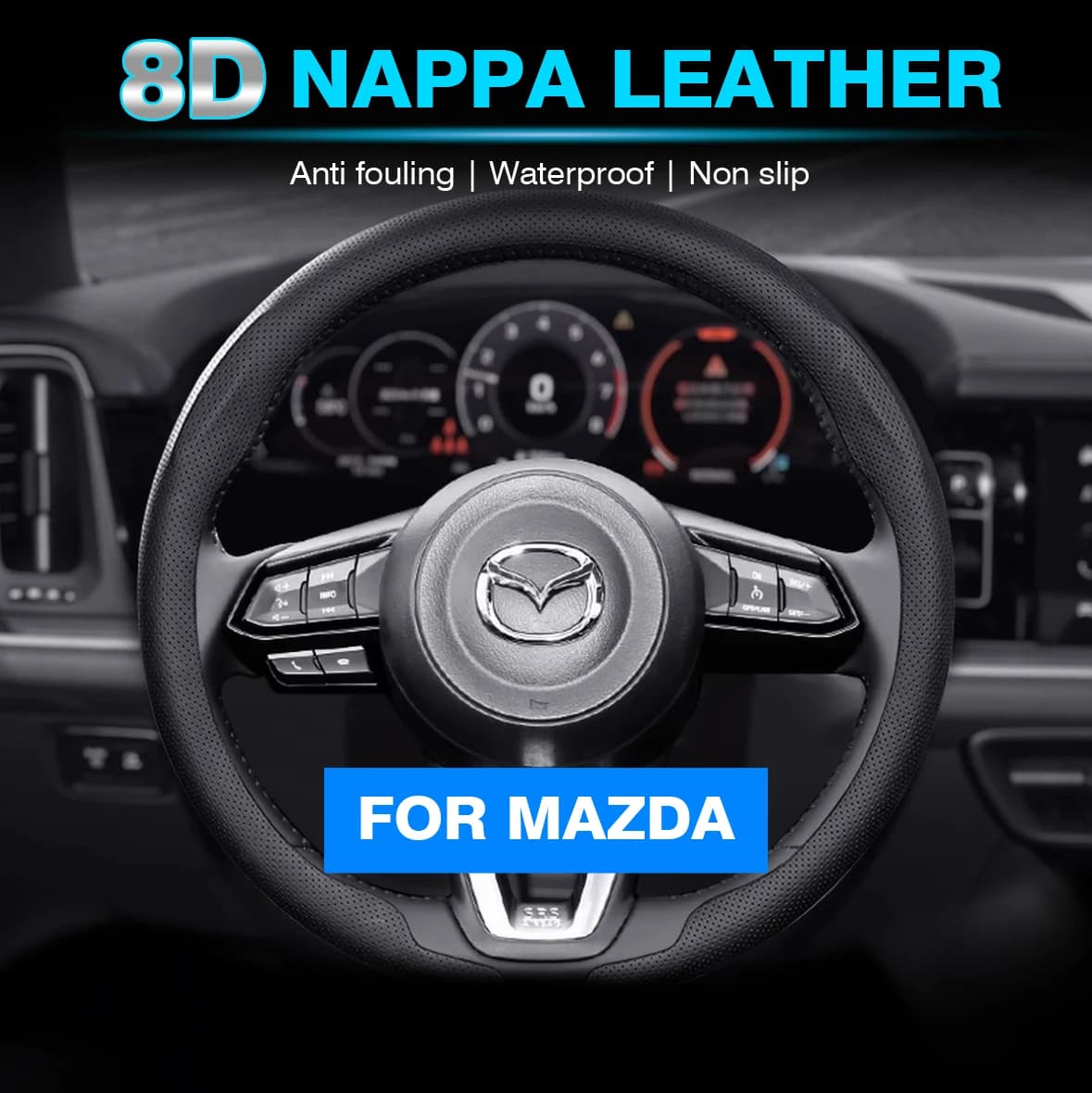 8D Car Seat Cover for Mazda 3 CX5 CX3 CX30 CX9 MX5 RX8 Axela Demio Atenza MS GJI GH MX3 CX7 Accessories